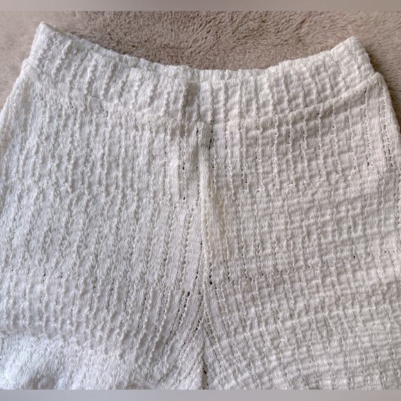 NWT Anthropologie Celandine Crochet-Knit Pull-On Short Ivory White Size S - Picture 7 of 11